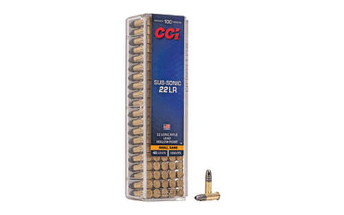 Ammunition CCI Ammunition Subsonic 22LR CCI 22 SUBSONIC 40GR HP 100/5000